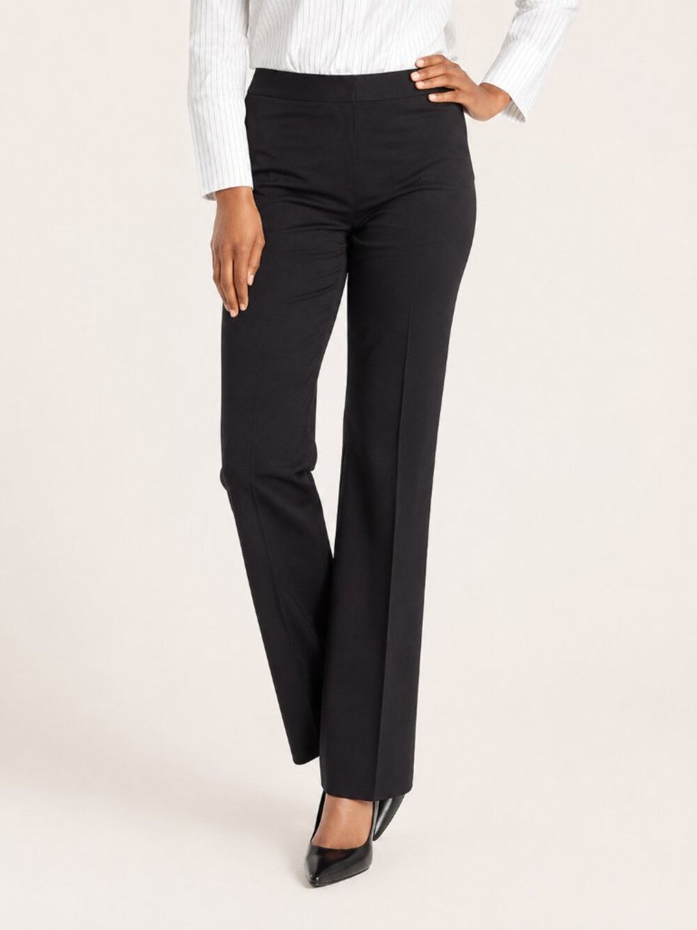 Lafayette 148 New York Straight Leg Pants Size 4 Cotton Stretch NWT